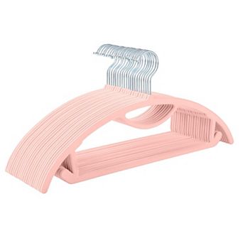 50 pc Velvet Hangers No Shoulder Bump Tie Bar Ultra Thin Non Slip Heavy Duty