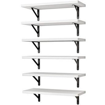 Farmhouse Floating Wall Shelves Set for Bedroom Bathroom Kitchen