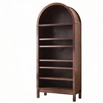 Arched Bookshelf 7 tier Farmhouse Open Display Storage