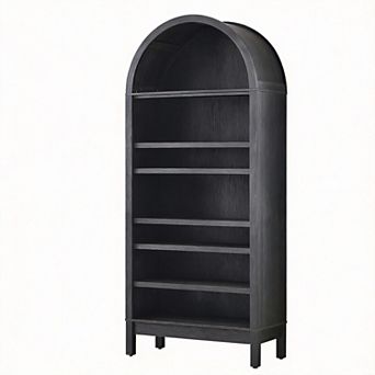 Arched Bookshelf 7 tier Farmhouse Open Display Storage