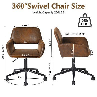 Homy Casa Swivel Office Chair for Home Office or Desk with Wheels