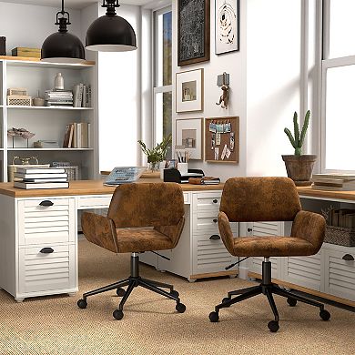 Homy Casa Swivel Office Chair for Home Office or Desk with Wheels