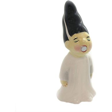 Zombie Monster And Bride Kissing Magnetic Ceramic Salt and Pepper Shaker Set