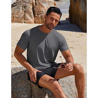 COOFANDY Mens Quick Dry T Shirts Short Sleeve UPF 50+ Rash Guard Shirts Cooling Shirts