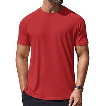 COOFANDY Mens Quick Dry T Shirts Short Sleeve UPF 50+ Rash Guard Shirts Cooling Shirts