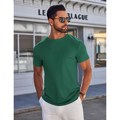 COOFANDY Mens T-Shirts Short Sleeve Casual Shirts Crew T-Shirts Casual Classic Basic Tee Shirts