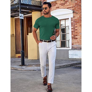 COOFANDY Mens T-Shirts Short Sleeve Casual Shirts Crew T-Shirts Casual Classic Basic Tee Shirts