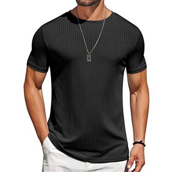 COOFANDY Mens T-Shirts Short Sleeve Casual Shirts Crew T-Shirts Casual Classic Basic Tee Shirts