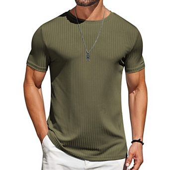 COOFANDY Mens T-Shirts Short Sleeve Casual Shirts Crew T-Shirts Casual Classic Basic Tee Shirts