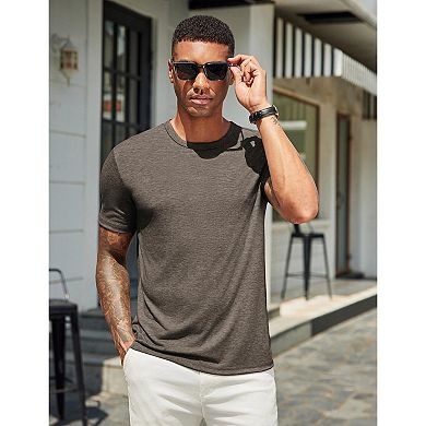 COOFANDY Men's T Shirts Short Sleeve Soft Crew Neck Lightweight Tee Shirts Casual Summer Basic Tops