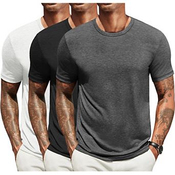COOFANDY Men's T Shirts Short Sleeve Soft Crew Neck Lightweight Tee Shirts Casual Summer Basic Tops