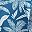 Blue White Plam Leaf