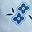 Light Blue Blue Floral
