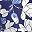 Navy Blue White Floral