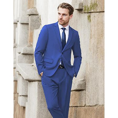 COOFANDY Men's 2 Piece Suits Classic Fit Button Dress Suits Tuxedo Jacket for Wedding Business Prom