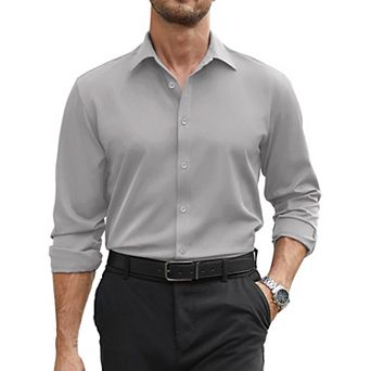 COOFANDY Mens Dress Shirts Wrinkle Free Long Sleeve Button Down Shirt Formal Business Shirts