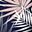 Navy Blue Palm Leaves
