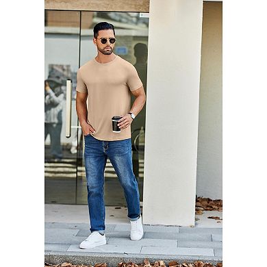 COOFANDY Men's Short Sleeve T-Shirts Crew Neck Casual Summer Lightweight Basic Tee Shirt