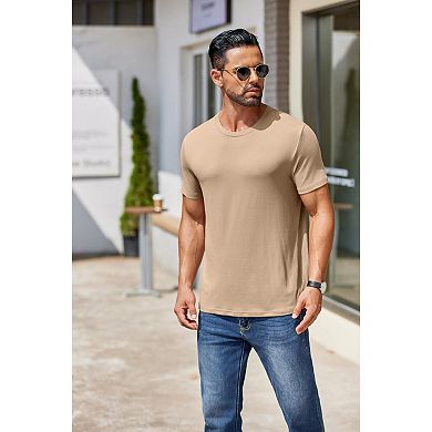 COOFANDY Men's Short Sleeve T-Shirts Crew Neck Casual Summer Lightweight Basic Tee Shirt