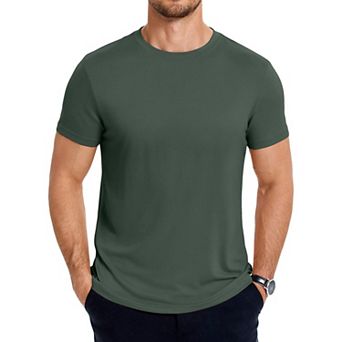 COOFANDY Men's Short Sleeve T-Shirts Crew Neck Casual Summer Lightweight Basic Tee Shirt