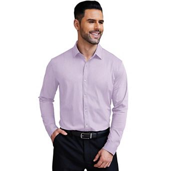 COOFANDY Muscle Fit Dress Shirt for Men Long Sleeve Wrinkle Free Business Casual Shirt
