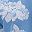 Light Blue White Leaf