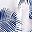 White Blue Leaf