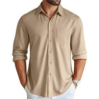 COOFANDY Men's Wrinkle Free Shirt Casual Button Down Long Sleeve Dress Shirts