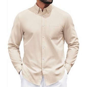 COOFANDY Men's Button Down Shirts Long Sleeve Casual Shirts Business Dress Shirts