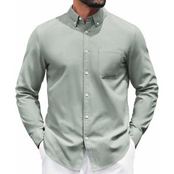 COOFANDY Men's Button Down Shirts Long Sleeve Casual Shirts Business Dress Shirts