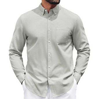 COOFANDY Men's Button Down Shirts Long Sleeve Casual Shirts Business Dress Shirts