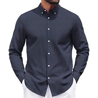 COOFANDY Men's Button Down Shirts Long Sleeve Casual Shirts Business Dress Shirts