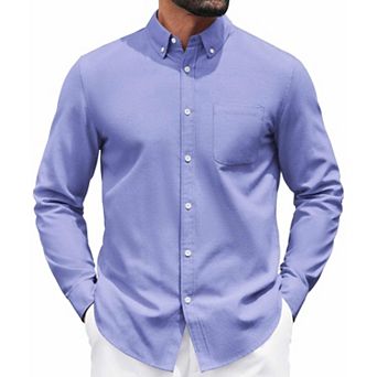COOFANDY Men's Button Down Shirts Long Sleeve Casual Shirts Business Dress Shirts