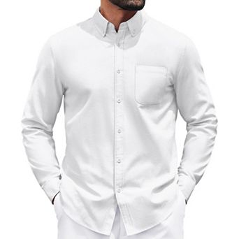 COOFANDY Men's Button Down Shirts Long Sleeve Casual Shirts Business Dress Shirts