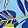 Palm Leaf Blue