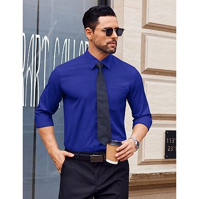 COOFANDY Men's Dress Shirts Long Sleeve Button Down Shirts Formal Business Shirt
