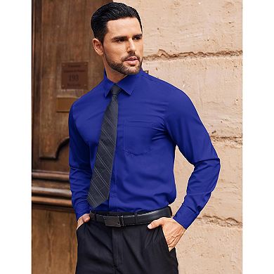 COOFANDY Men's Dress Shirts Long Sleeve Button Down Shirts Formal Business Shirt