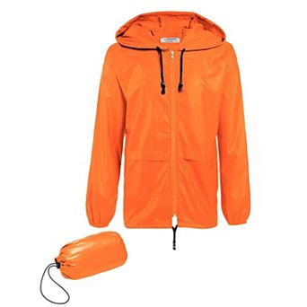 COOFANDY Mens & Womens Raincoat Waterproof Adult Rain Jacket Reusable Rain Poncho with Hood