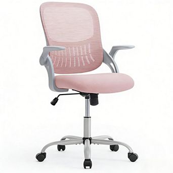 Mid Back Ergonomic Mesh Office Chair - Adjustable Height, Swivel, Lumbar Support