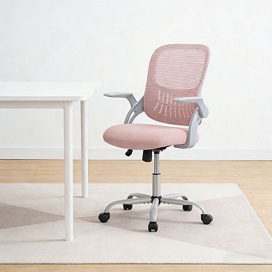 Mid Back Ergonomic Mesh Office Chair - Adjustable Height, Swivel, Lumbar Support