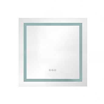 LED Bathroom Mirror with Front & Backlit, Smart Touch, Anti-Fog & Memory Function