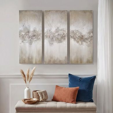 Heavily Embellished 3-Piece Canvas Wall Art Set