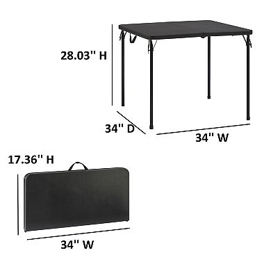 Square Resin Fold-in-Half Table
