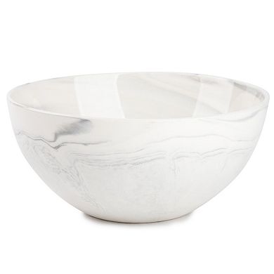 2 Pack Stoneware Bowl Grey Marble Collection