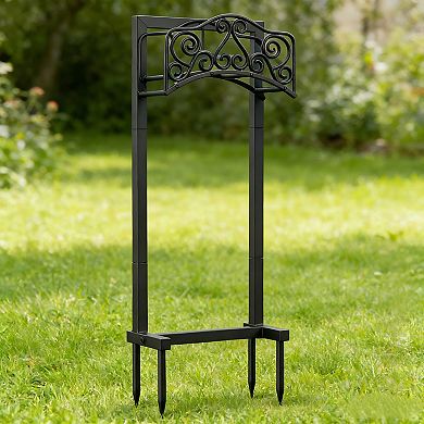 Generic Metal Outdoor Garden Hose Holder with Freestanding Reel