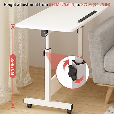 IDEALHOUSE Adjustable Height Standing Desk with Wheels