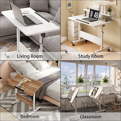 IDEALHOUSE Adjustable Height Standing Desk with Wheels