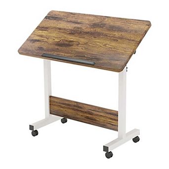 IDEALHOUSE Adjustable Height Standing Desk with Wheels