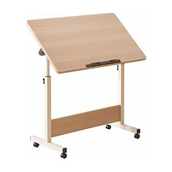 IDEALHOUSE Adjustable Height Standing Desk with Wheels