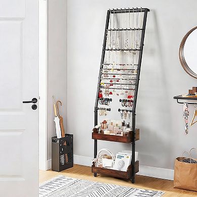 Large jewelry storage box for earrings, necklaces, and bracelets